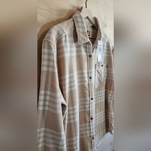Womens Timberland Plaid Button-Up Shirt Size Medium